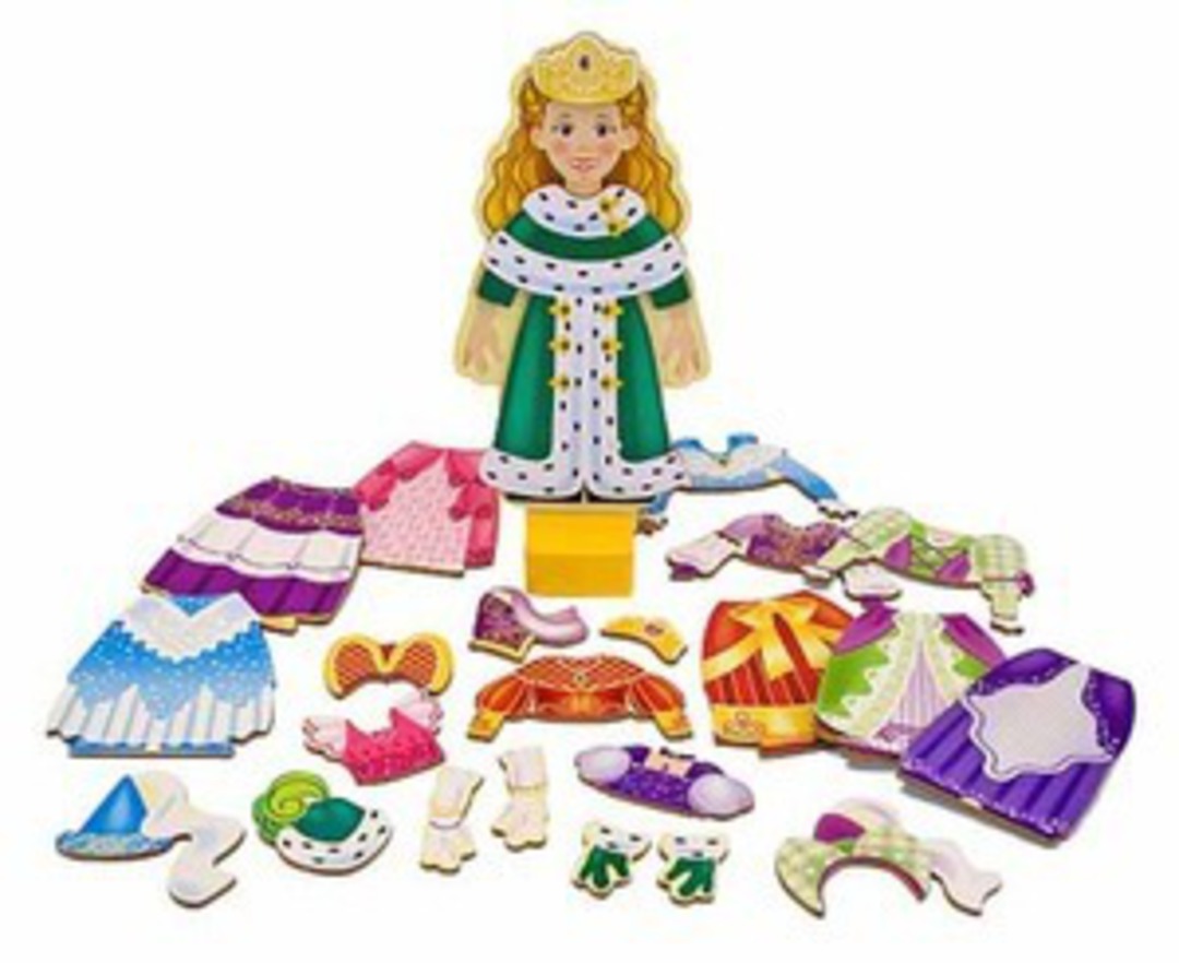 Princess Elise Magnetic Dress Up Doll image 0